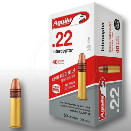 Aquila Interceptor .22LR, 40GR, poměděná HV SP